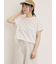【オーガニックコットン】ドット柄Tシャツ