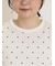 【オーガニックコットン】ドット柄Tシャツ