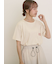 【オーガニックコットン】ロゴ刺繍Tシャツ