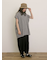 【クールコットン】柄アソートフレンチスリーブチュニック
