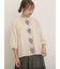 フラワー柄刺繍レースブラウス