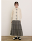 フラワー柄刺繍レースブラウス