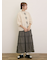 フラワー柄刺繍レースブラウス