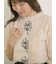 フラワー柄刺繍レースブラウス