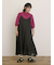 フラワー柄刺繍レースブラウス