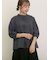 フラワー柄刺繍レースブラウス