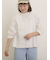 フラワー柄刺繍レースブラウス