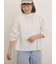 フラワー柄刺繍レースブラウス
