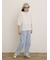 フラワー柄刺繍レースブラウス