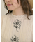 フラワー柄刺繍レースブラウス