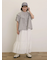 フリル切替ブラウス