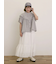 フリル切替ブラウス