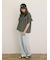 フリル切替ブラウス