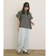 フリル切替ブラウス