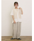 アイレット切替フリルカットソー