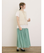 レース付きリボン開きベスト