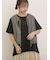 レース付きリボン開きベスト