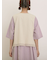 レース付きリボン開きベスト