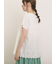 ◎コットンレースドッキングTシャツ