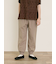 【M/Lサイズ】綿麻裾ギャザーレースパンツ