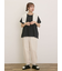 【M/Lサイズ】綿麻裾ギャザーレースパンツ
