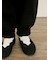 【M/Lサイズ】綿麻裾ギャザーレースパンツ