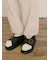 【M/Lサイズ】綿麻裾ギャザーレースパンツ