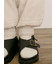 【M/Lサイズ】綿麻裾ギャザーレースパンツ