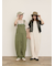 綿麻サロペット