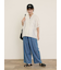 【M/Lサイズ】インドデニムイージーパンツ