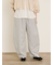 【S/M/Lサイズ】刺繍デニム/ヒッコリーカーブパンツ