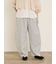 【S/M/Lサイズ】刺繍デニム/ヒッコリーカーブパンツ
