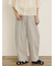 【S/M/Lサイズ】刺繍デニム/ヒッコリーカーブパンツ