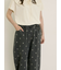 【S/M/Lサイズ】刺繍デニム/ヒッコリーカーブパンツ