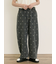 【S/M/Lサイズ】刺繍デニム/ヒッコリーカーブパンツ