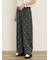 【S/M/Lサイズ】刺繍デニム/ヒッコリーカーブパンツ