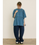【S/M/Lサイズ】刺繍デニム/ヒッコリーカーブパンツ