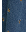 【S/M/Lサイズ】刺繍デニム/ヒッコリーカーブパンツ