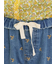 【S/M/Lサイズ】刺繍デニム/ヒッコリーカーブパンツ