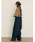 刺繍デニム/ヒッコリーサロペットパンツ