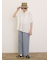 インド裾レースシャツ