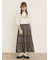 【接触冷感】レースコード刺繍パフスリーブTシャツ