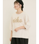【接触冷感】レースコード刺繍パフスリーブTシャツ