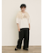 【接触冷感】レースコード刺繍パフスリーブTシャツ