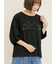 【接触冷感】レースコード刺繍パフスリーブTシャツ