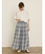 柄アソート肩タックバンドカラーチュニック