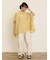 柄アソート肩タックバンドカラーチュニック