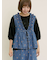 刺繍デニムベスト