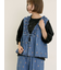 刺繍デニムベスト