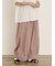 【M/Lサイズ】裾切替ギャザーパンツ